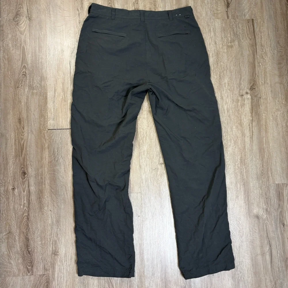 REI Adventure Pants Gray Loose Fit Mens 34x32 Gray Nylon Hiking Outdoors
